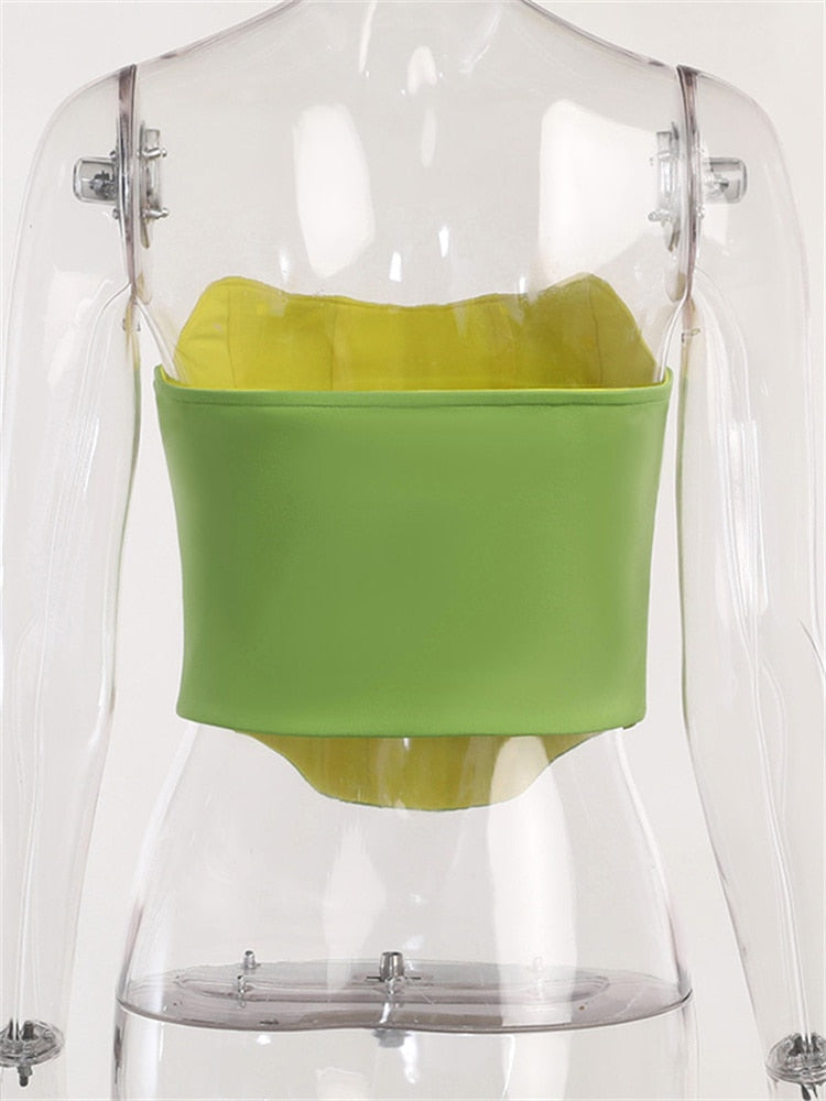 Corset Strapless Tank Top Slim Vest