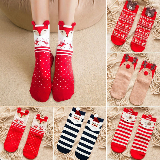 Cartoon Christmas Socks