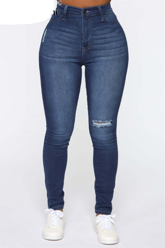 Streetwear Stretch Denim Jeans Pants