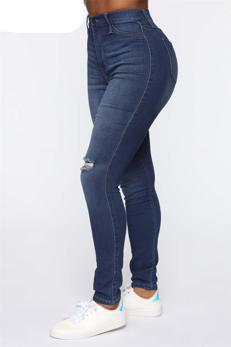 Streetwear Stretch Denim Jeans Pants