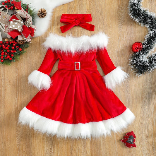Cute Christmas Outfit Dress for Girls
