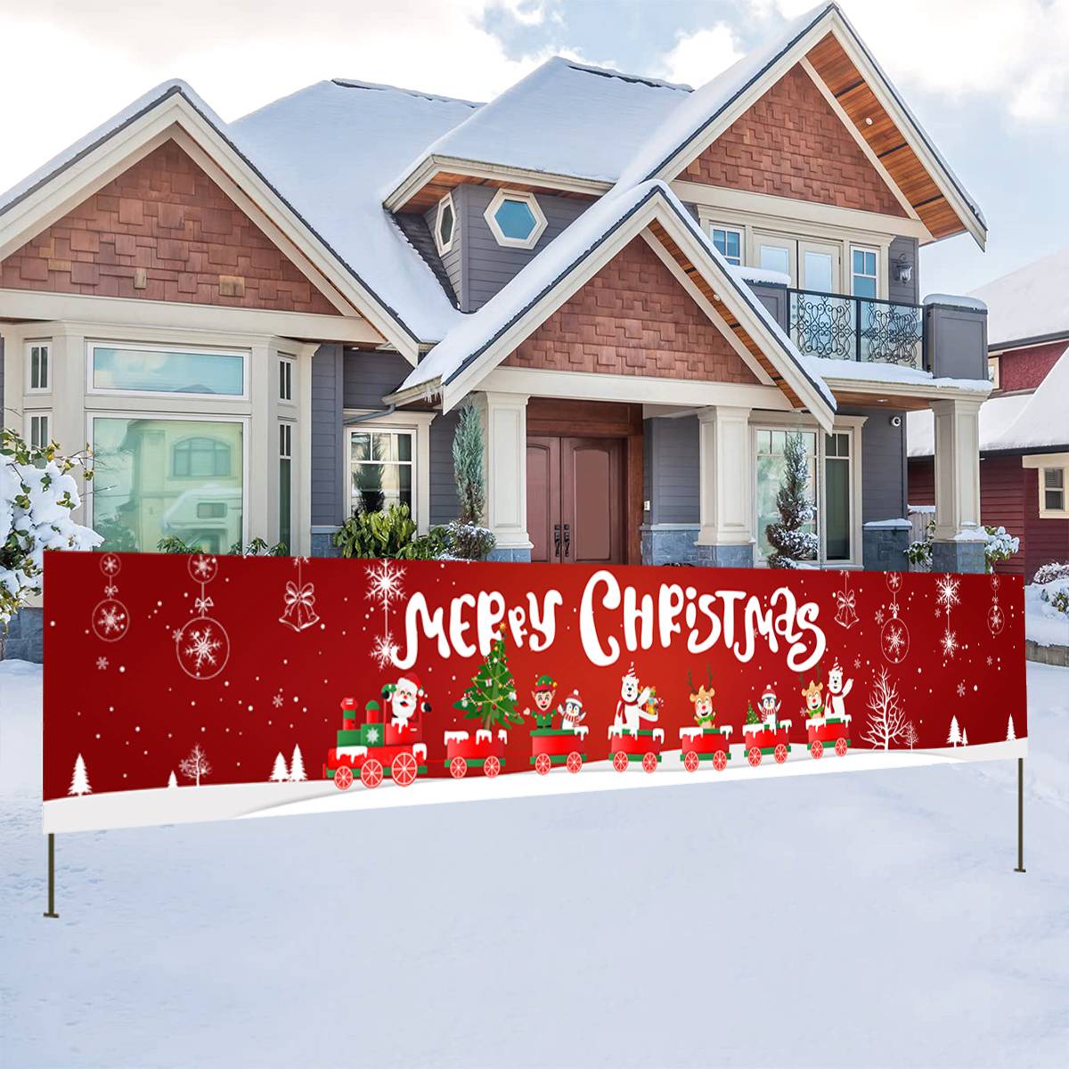 Outdoor Banner Flag Christmas Decoration