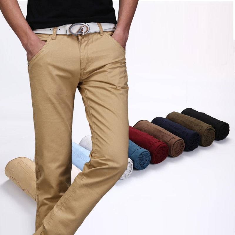 Comfortable Stretch Cotton Jeans Trousers - Casual Pants