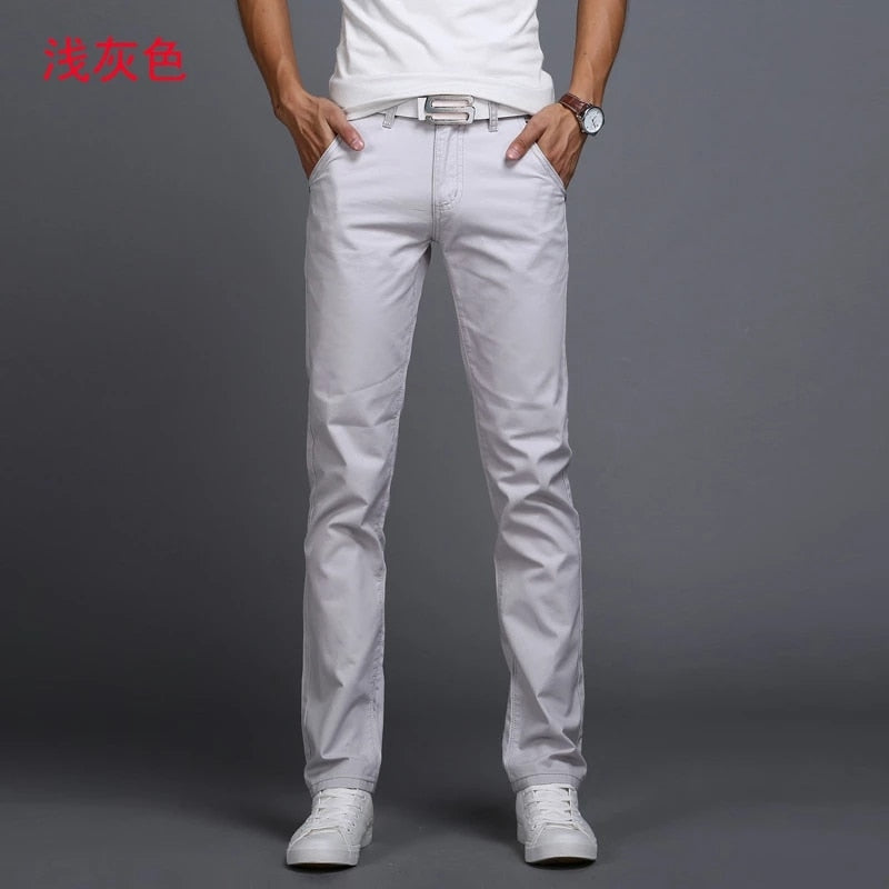 Comfortable Stretch Cotton Jeans Trousers - Casual Pants