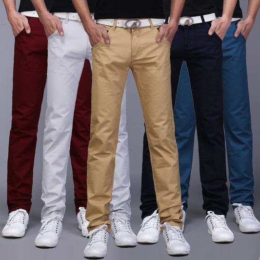 Comfortable Stretch Cotton Jeans Trousers - Casual Pants