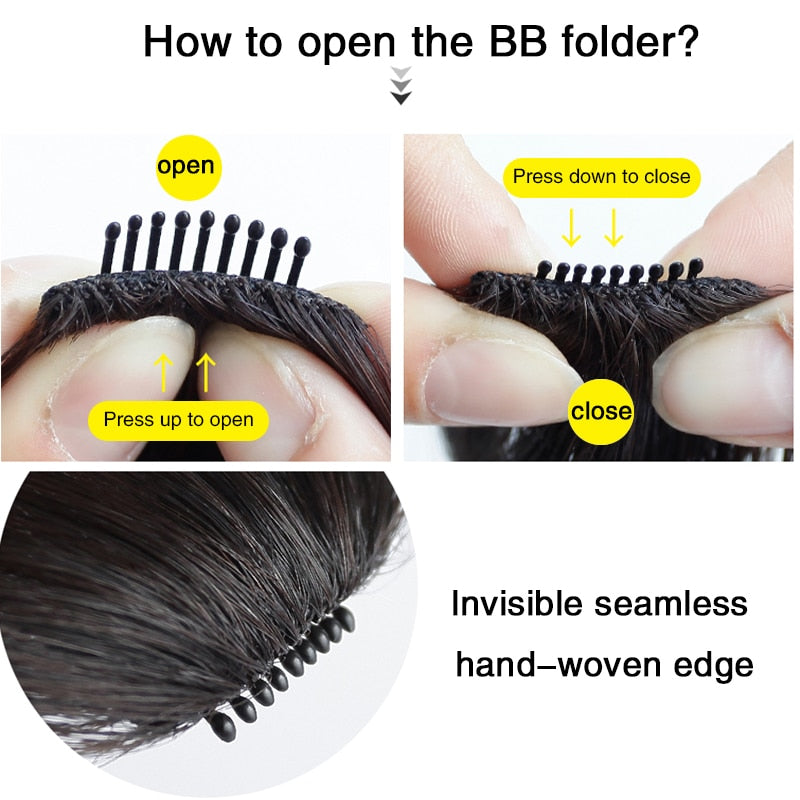 Clip In Bangs Hair Extension Wig