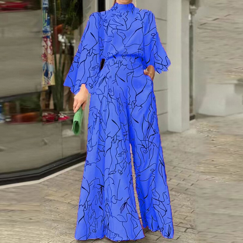 Pattern Printed Jumpsuit for Women