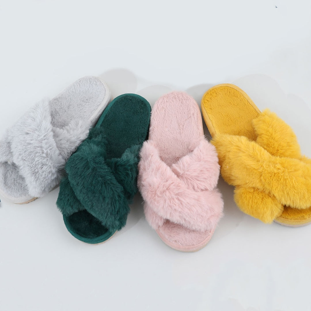 Fuzzy Slippers for Women