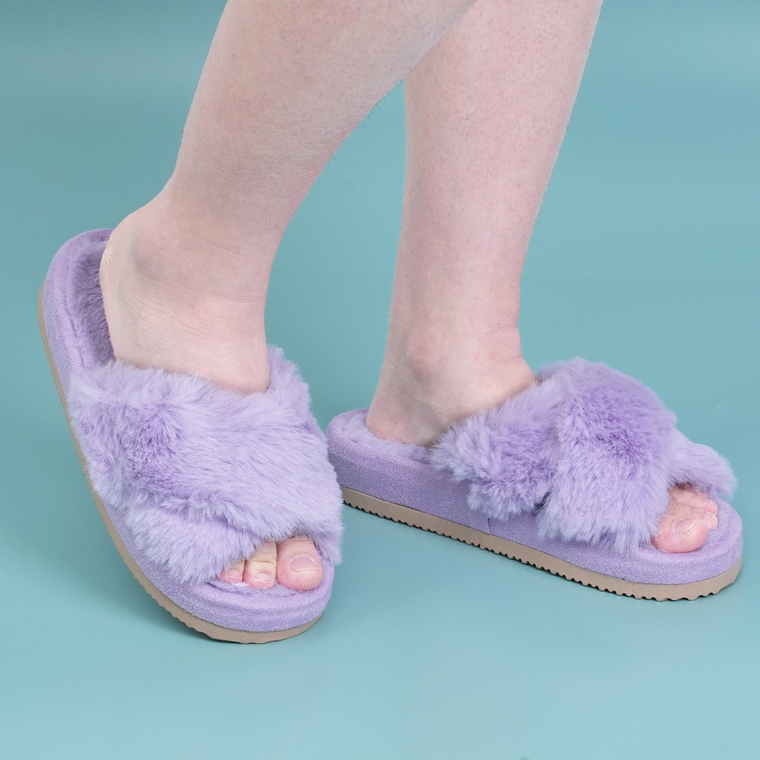 Fuzzy Slippers for Women