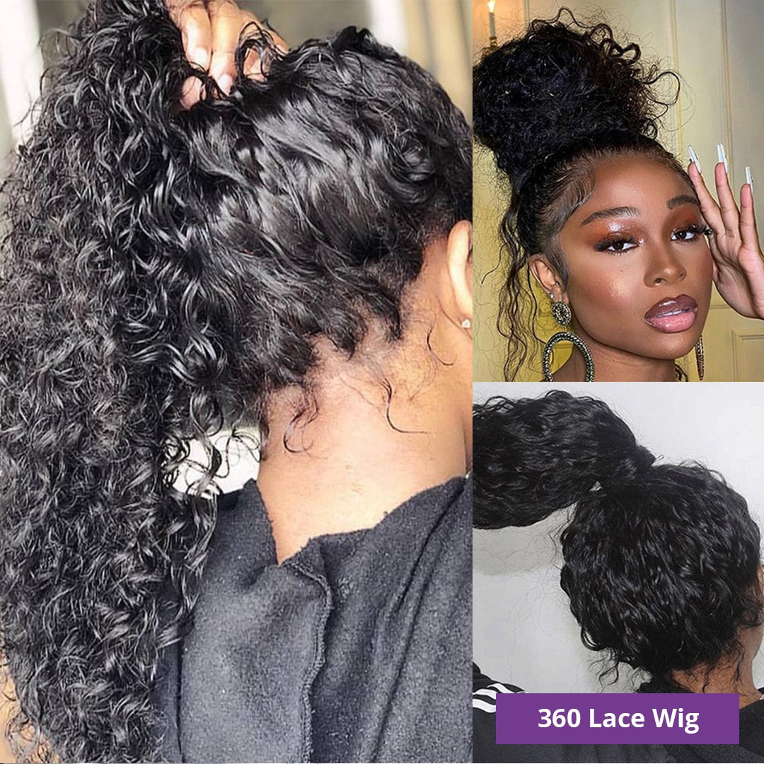 Deep Wave Brazilian Human Hair Hair Wigs for Women