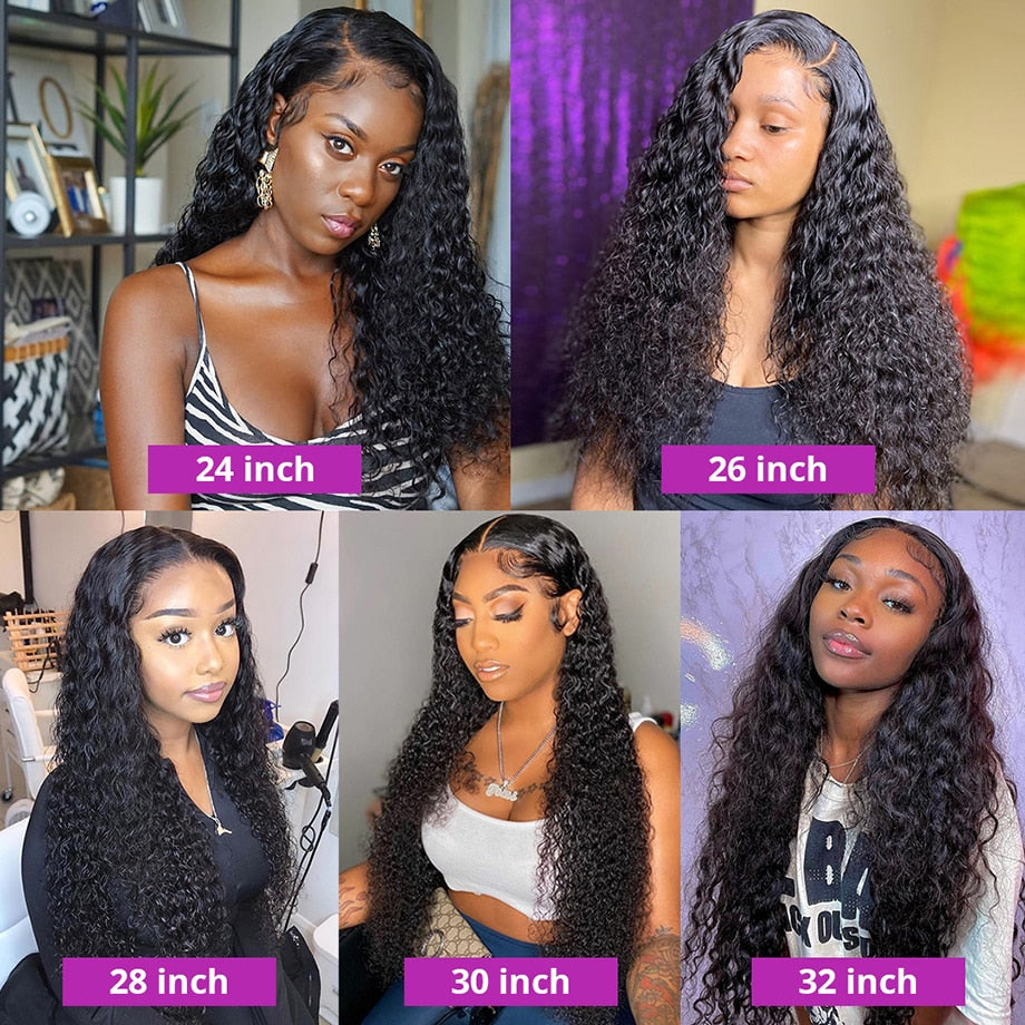 Deep Wave Brazilian Human Hair Hair Wigs for Women