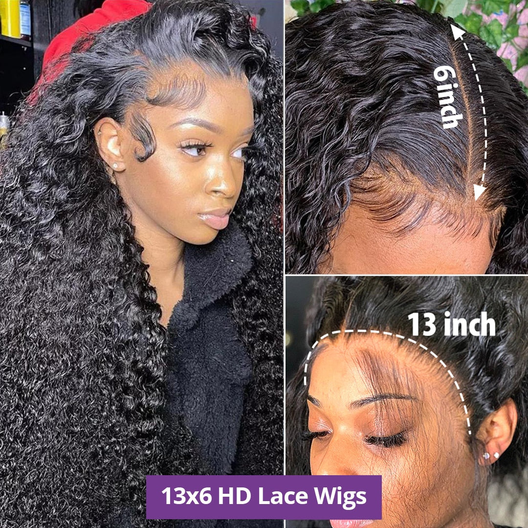Deep Wave Brazilian Human Hair Hair Wigs for Women