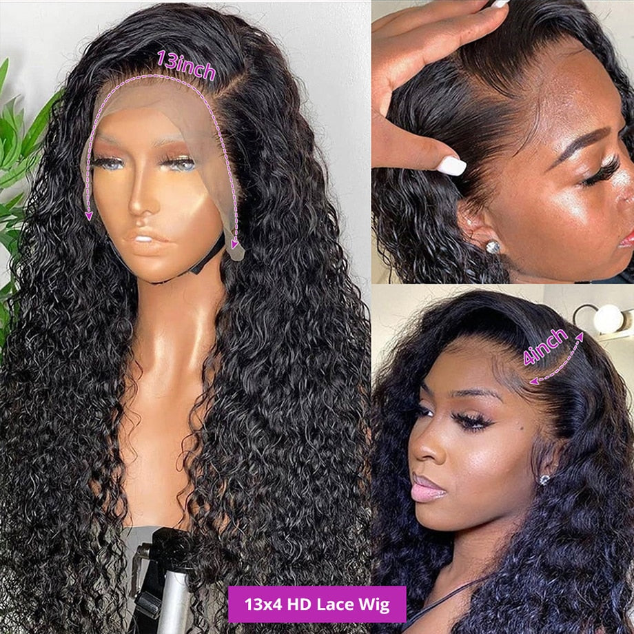 Deep Wave Brazilian Human Hair Hair Wigs for Women