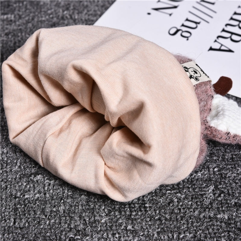 Cute Baby Hat With Ear Cartoon Elk for Kids