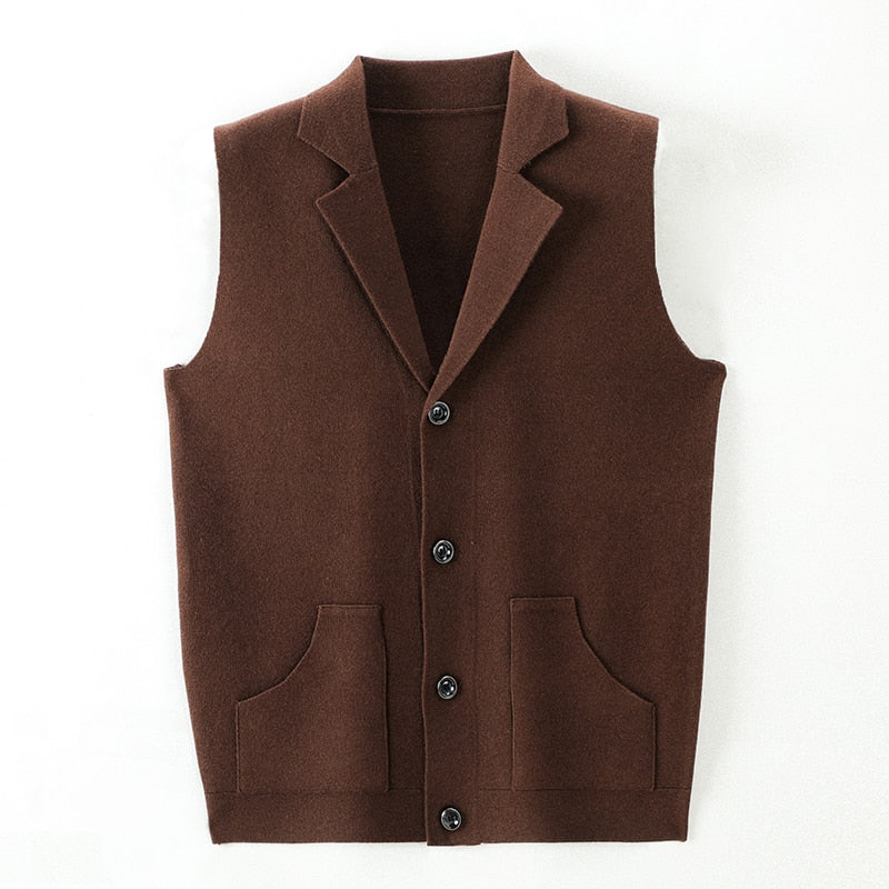 Knit Cardigan Casual Sweater Vest