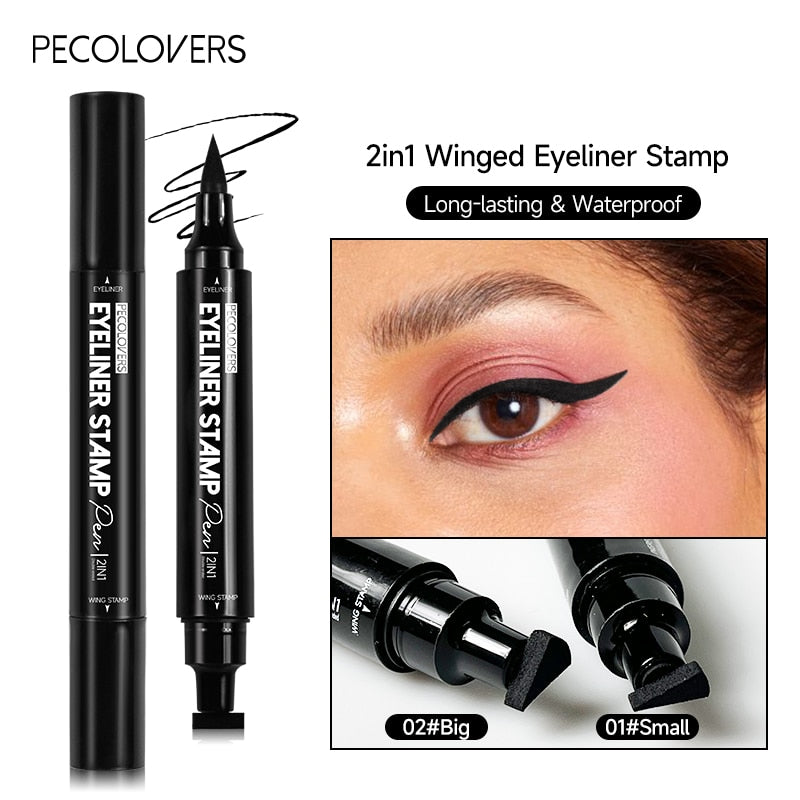 Double Head Moon Star Heart Flower Liquid Eyeliner Waterproof