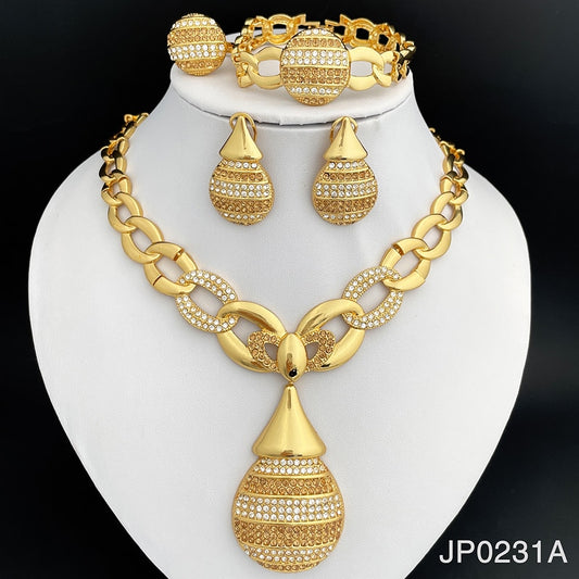 Dubai Gold Color Jewelry Sets For Women