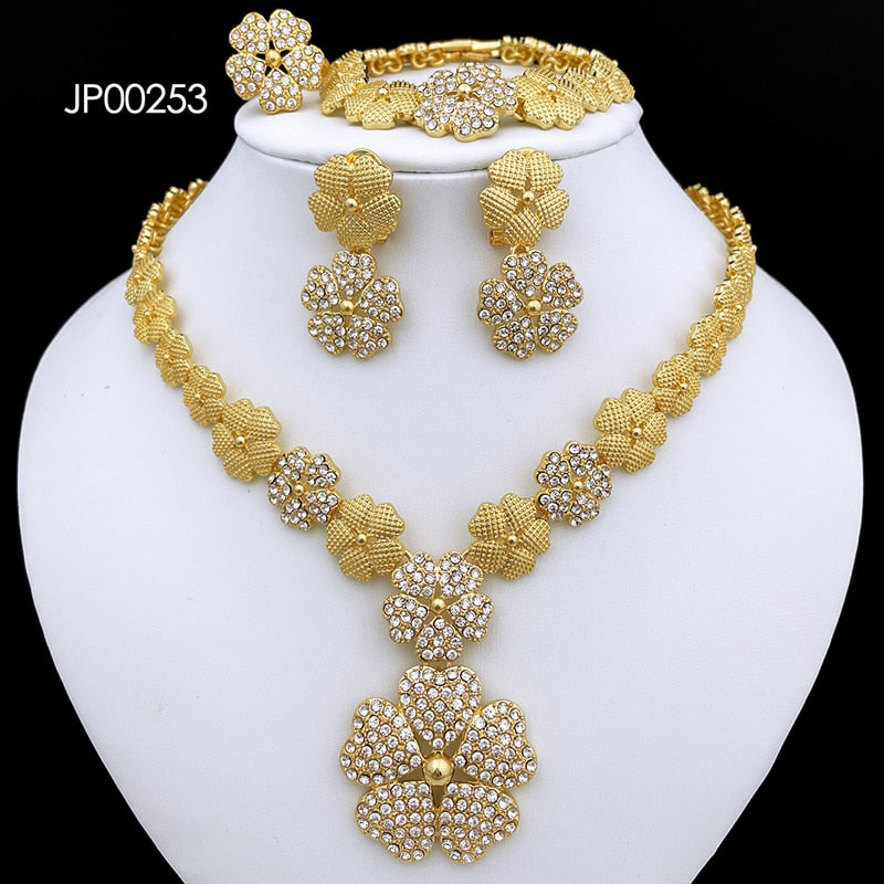 Dubai Gold Plated Jewelry Sets for Women‘