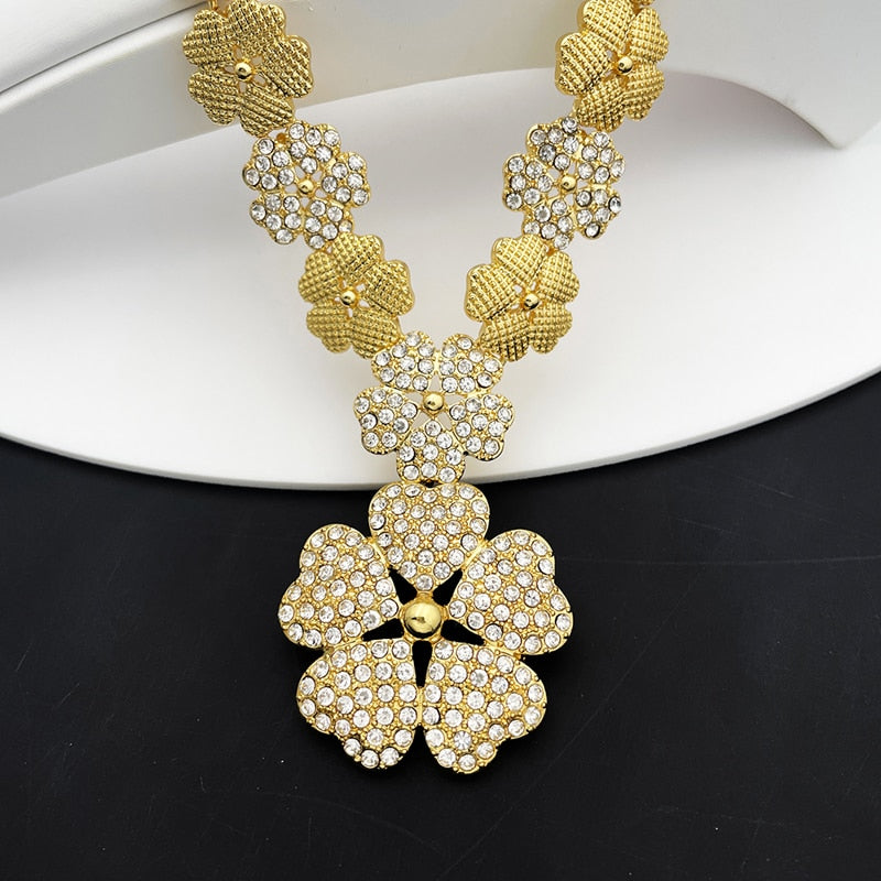 Dubai Gold Plated Jewelry Sets for Women‘