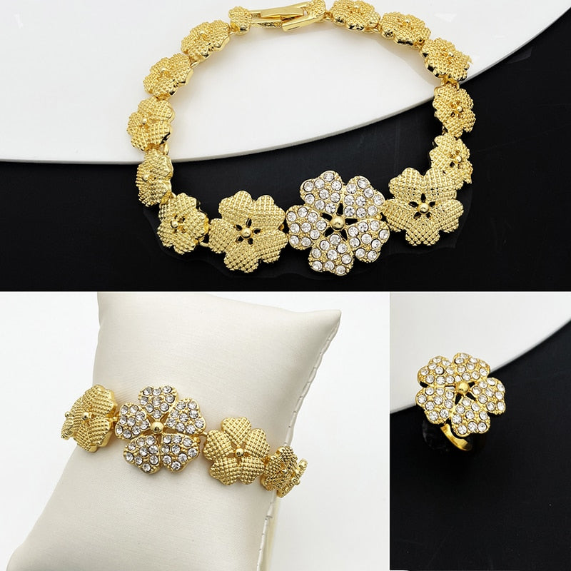 Dubai Gold Plated Jewelry Sets for Women‘