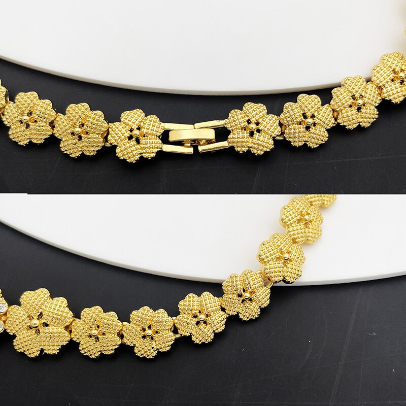 Dubai Gold Plated Jewelry Sets for Women‘