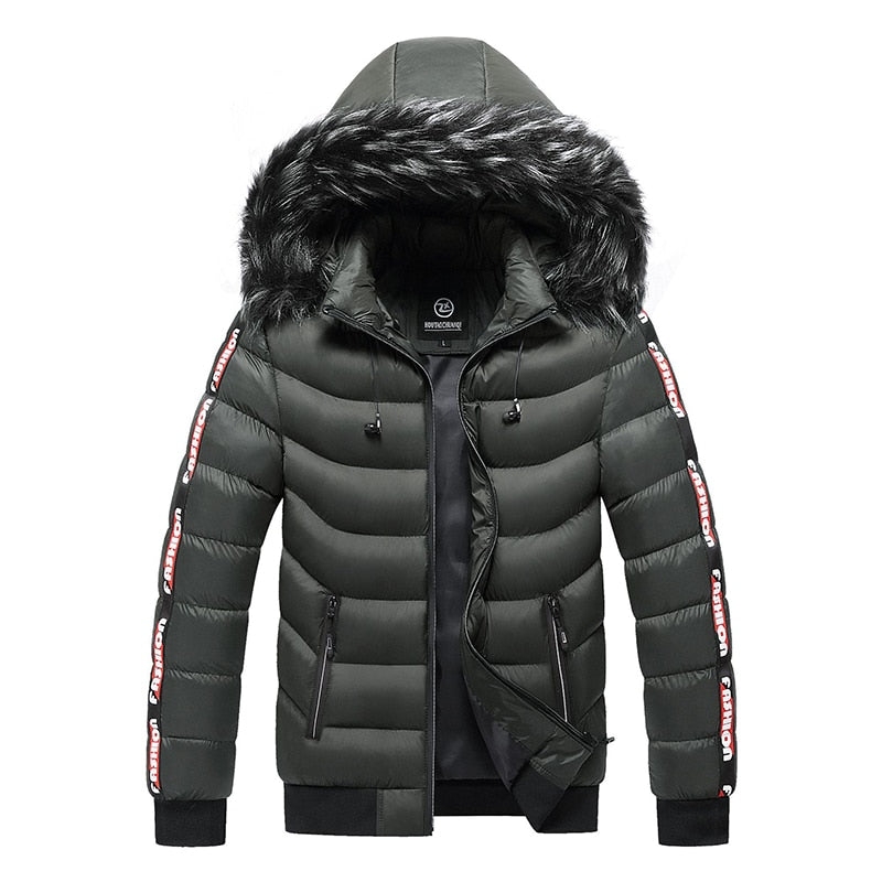 Hooded Puffer Jacket for Men