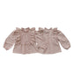 Cotton Lantern Sleeve Blouse Top for Girls