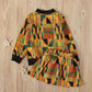 African Jacket + Skirt for Girls 2 Piece Set