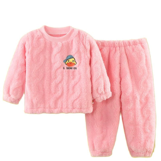 Warm Homewear for Girls Two Piece Set