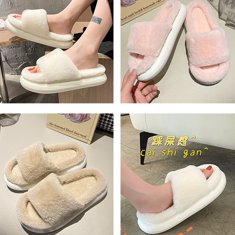 Fluffy Slippers for Women