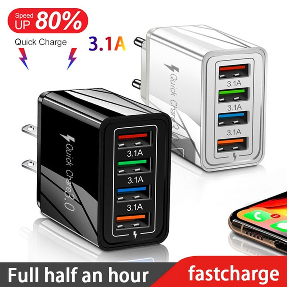 Phone Adapter Wall Mobile Charger Fast Charging