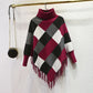 One Size Turtleneck cloak pullover sweater for Women