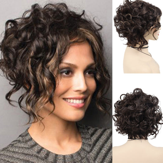 Short Curly Synthetic Wig For Women