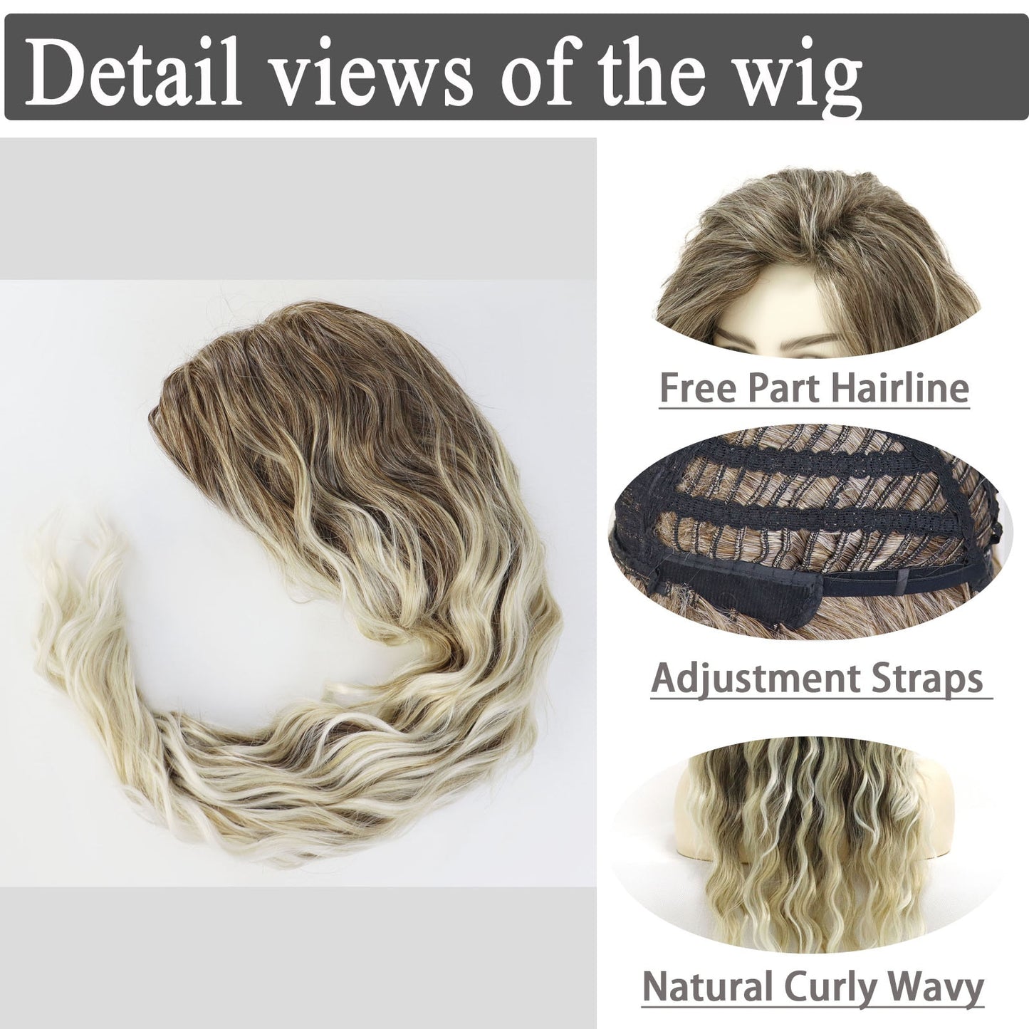 Waving Hair Long Curly Synthetic Wig