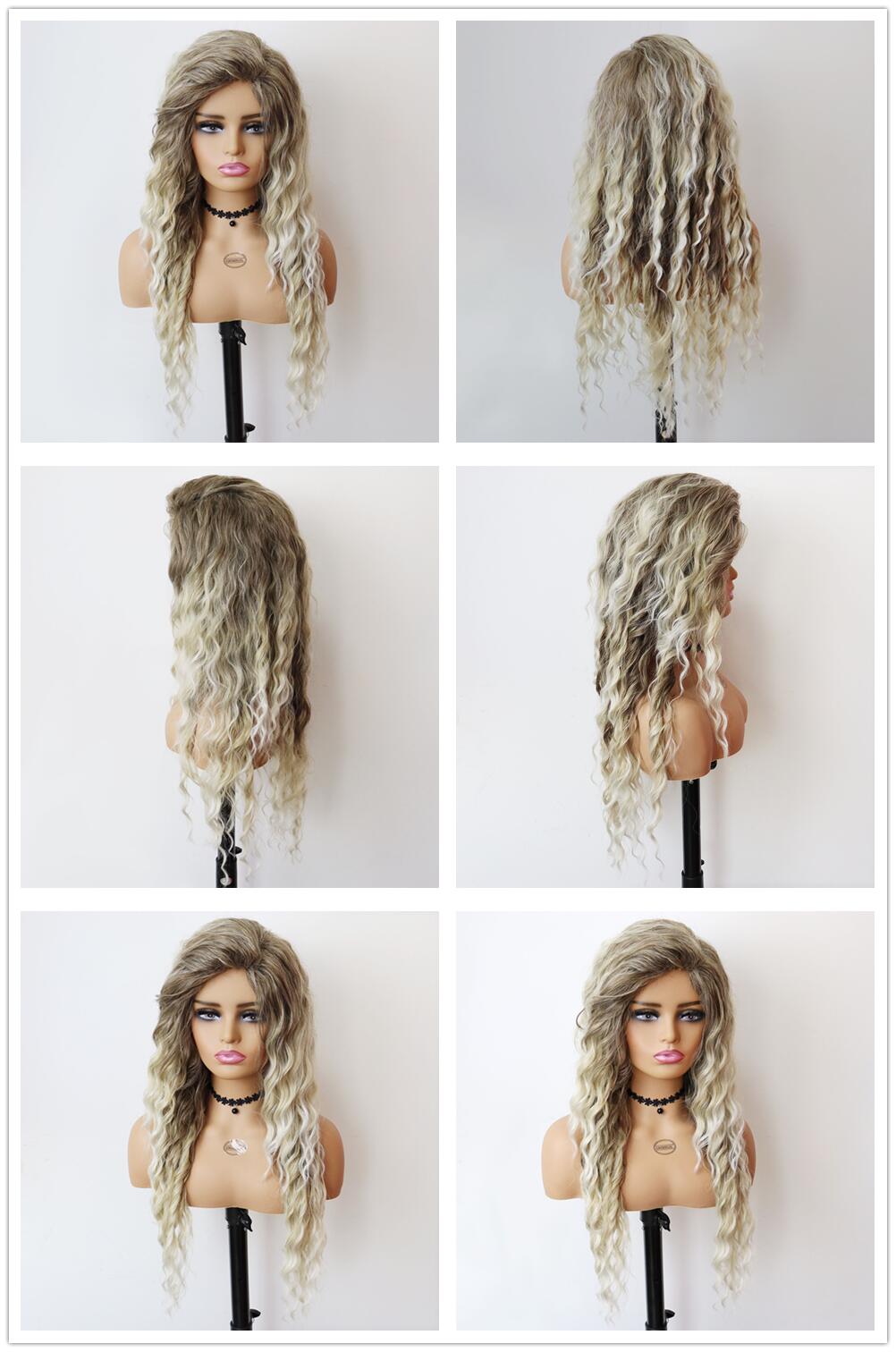 Waving Hair Long Curly Synthetic Wig
