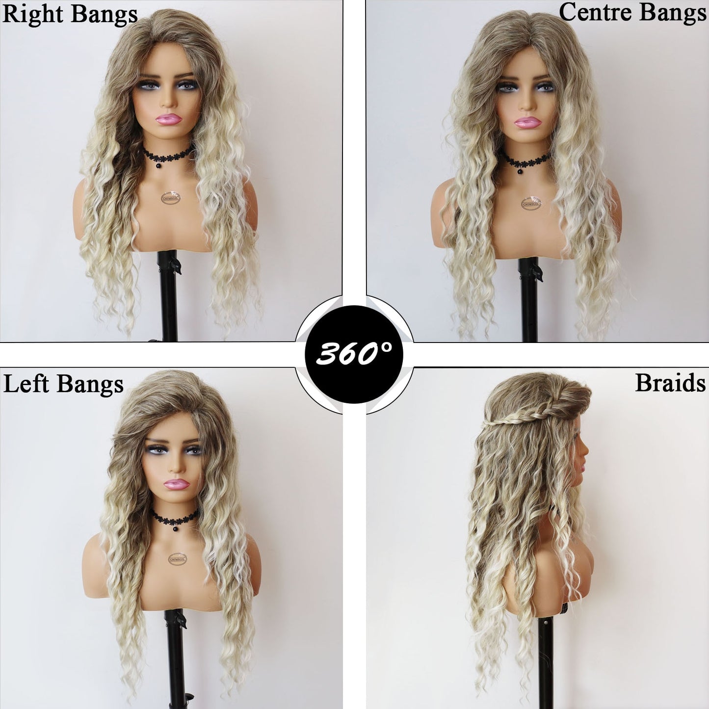 Waving Hair Long Curly Synthetic Wig