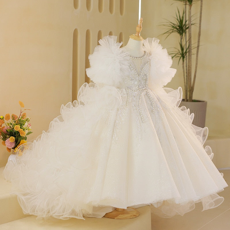 Fluffy Dress Flower Girl Wedding Dress