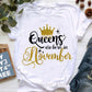 January To December Graphic Print T-Shirt Top for Women