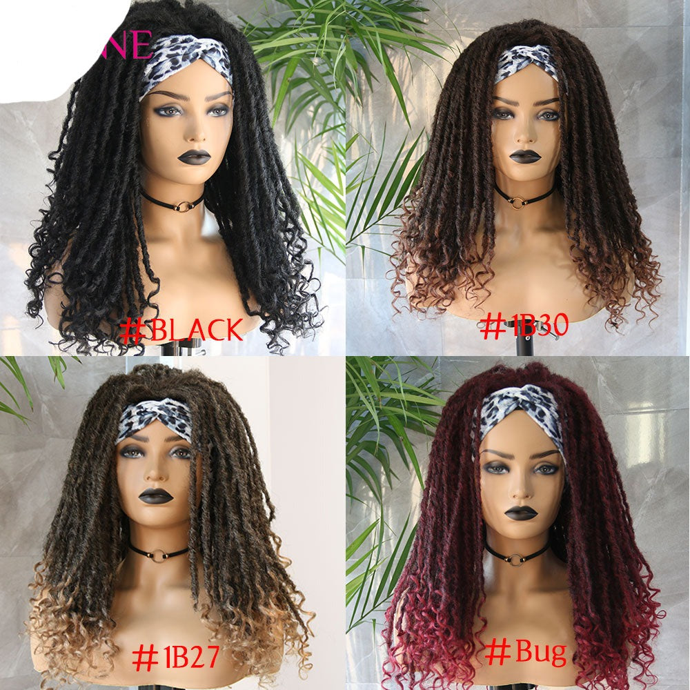 Long Headband Dreadlock Wig Synthetic hair