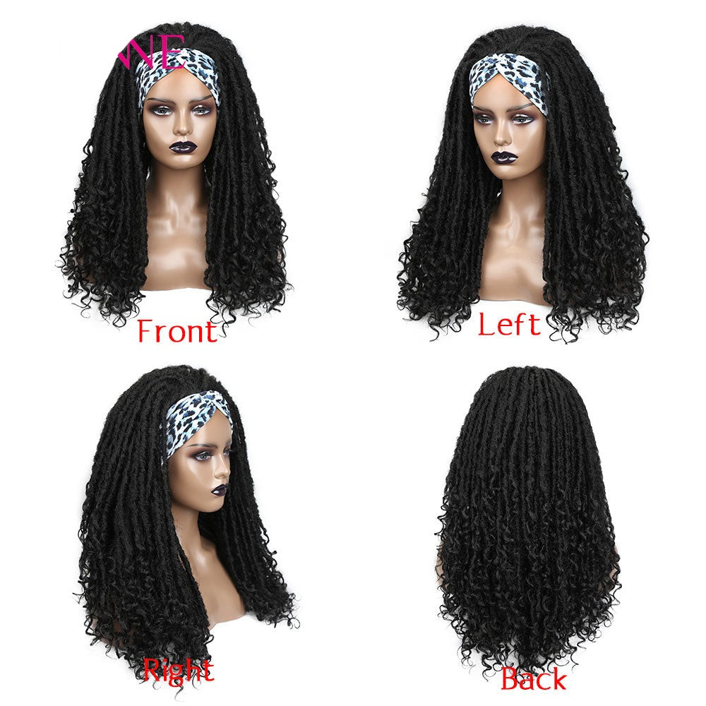 Long Headband Dreadlock Wig Synthetic hair