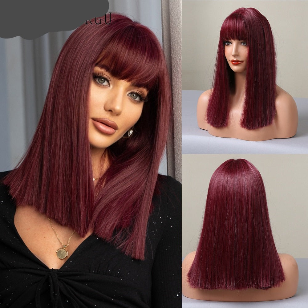Colored Synthetic Wig For Women