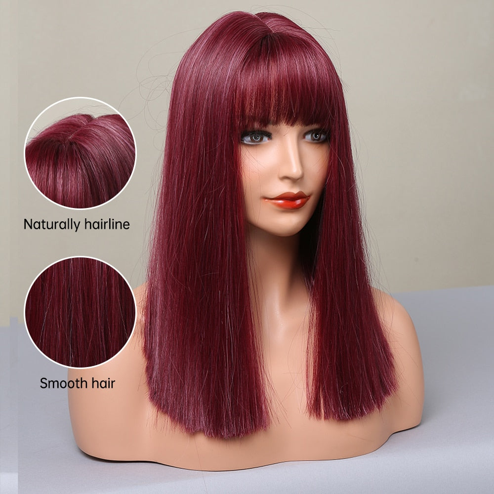 Colored Synthetic Wig For Women
