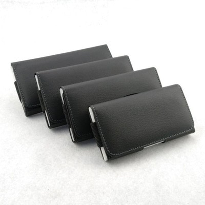 Double Layer Canvas Coin Key Card Holder Phone Cover Case Waist Bag