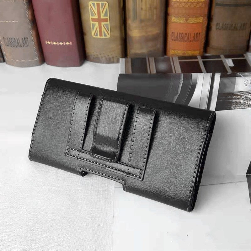 Double Layer Canvas Coin Key Card Holder Phone Cover Case Waist Bag