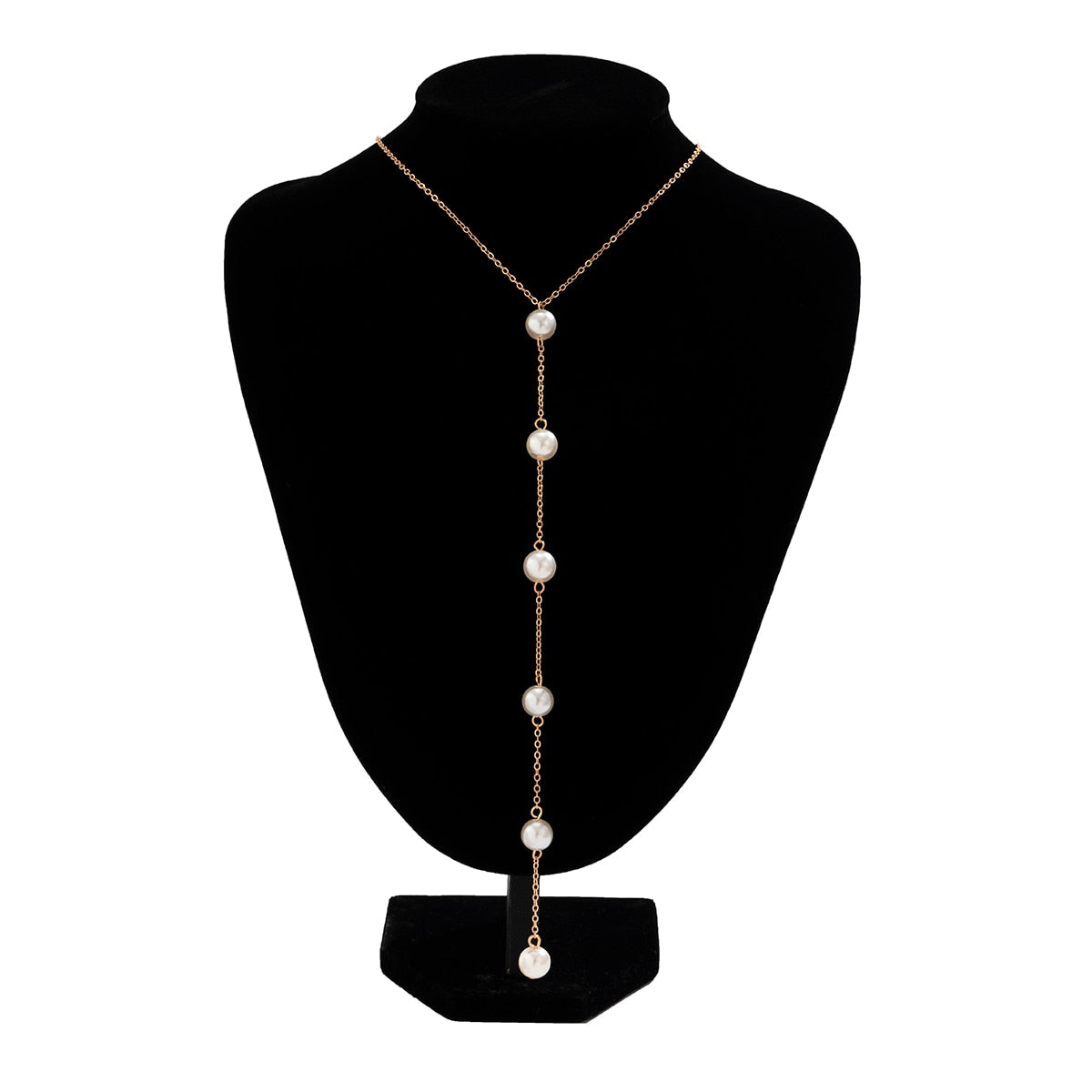 Long Imitation Pearls Necklace For Women