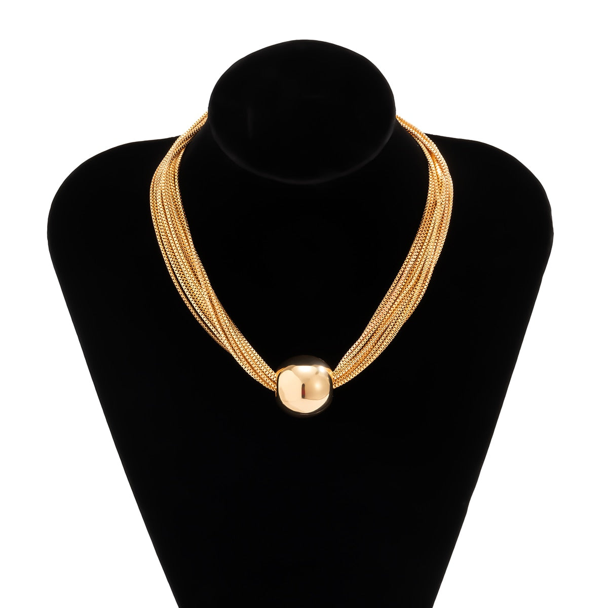 Twisted Chunky Chain Necklace For Women