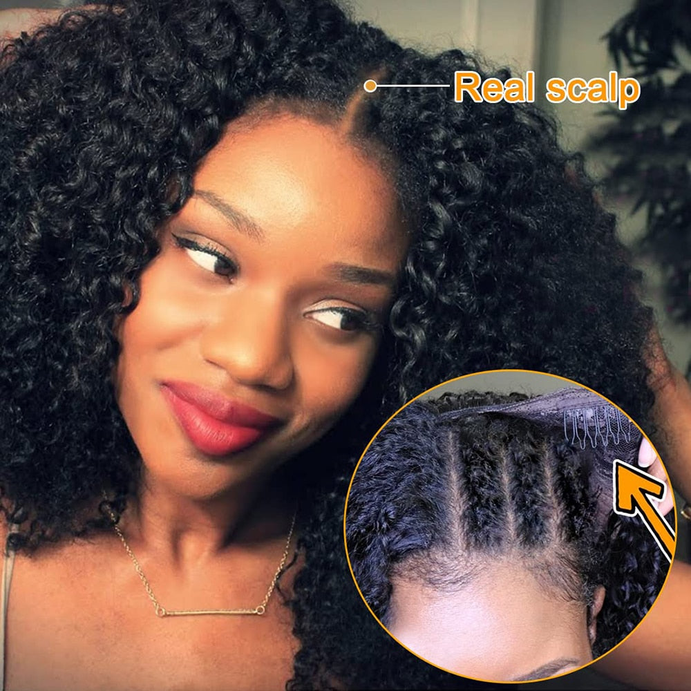 Curly Wave Brazilian Human Hair Wig