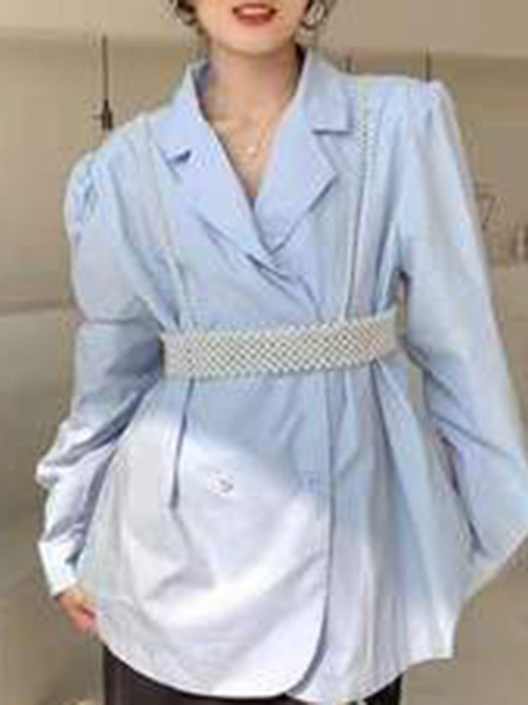 Sexy Handmade Imitation Pearls Beading Vest