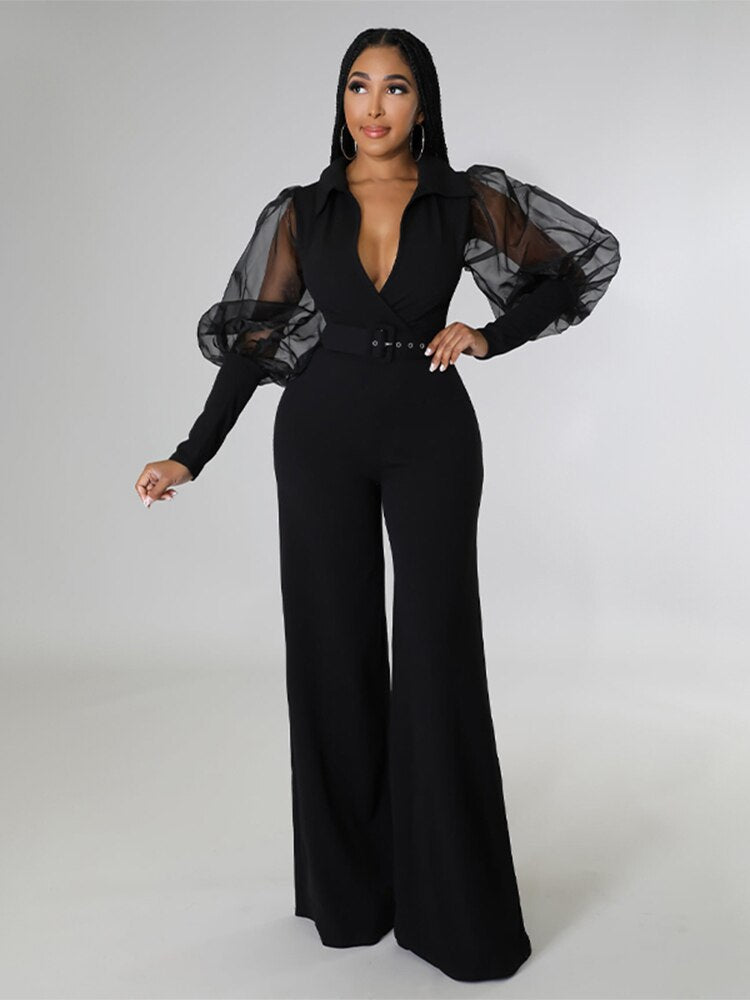 Elegant Jumpsuit with Belt