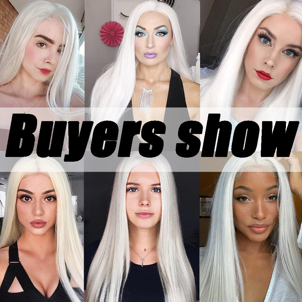 Colored Straight Natural Synthetic Wig